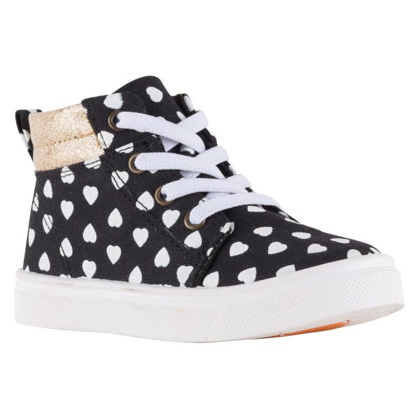 Oomphies Black And Gold Sam Childrens Shoes OK1651G-BLKGOLD