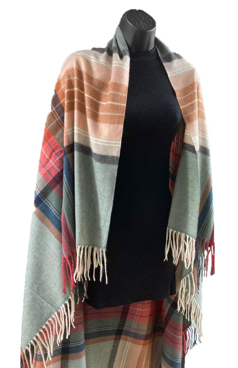 Original USA Madras Plaid Blanket Scarf FS40113-OL