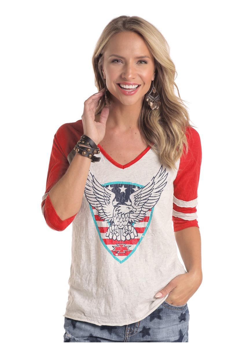 Panhandle Slim 3/4 Sleeve Graphic Shirt L9T5436