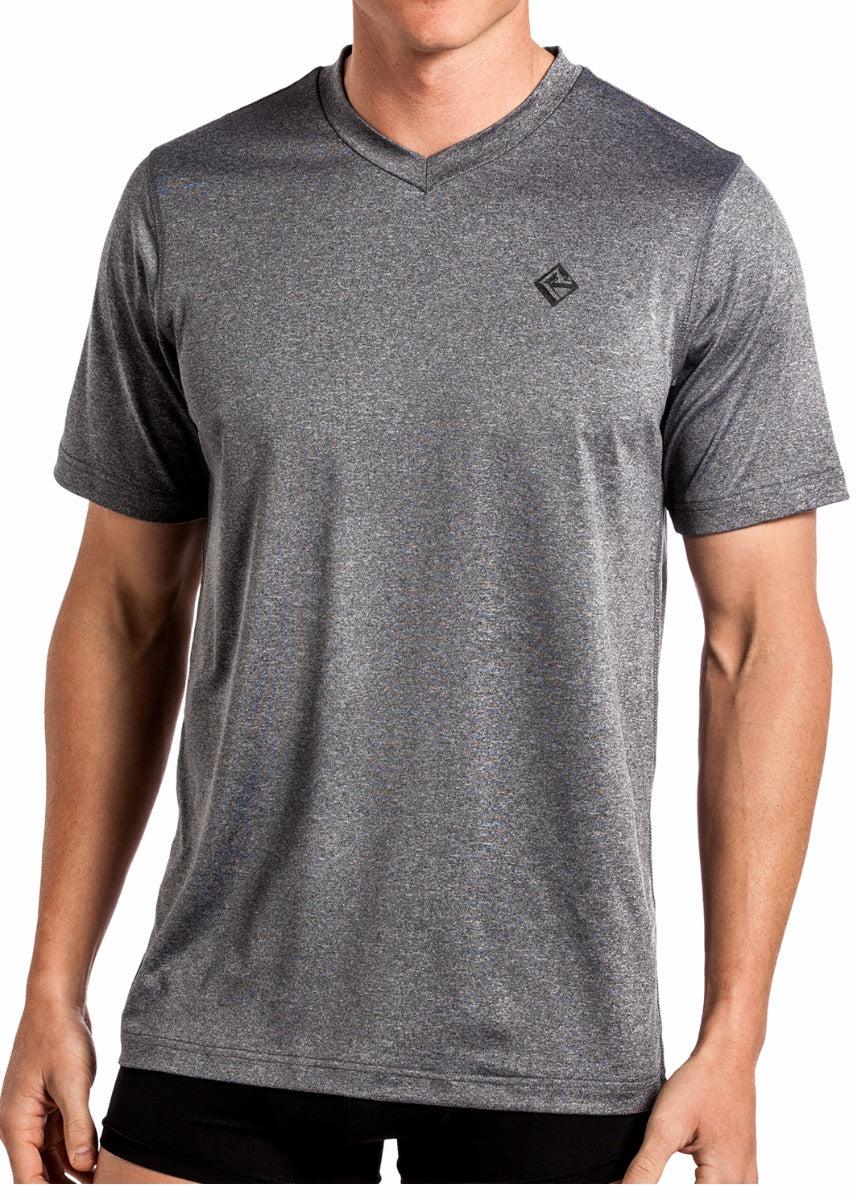 Panhandle Slim Grey Rock & Roll Cowboy Performance Mens T-Shirt UV-8768