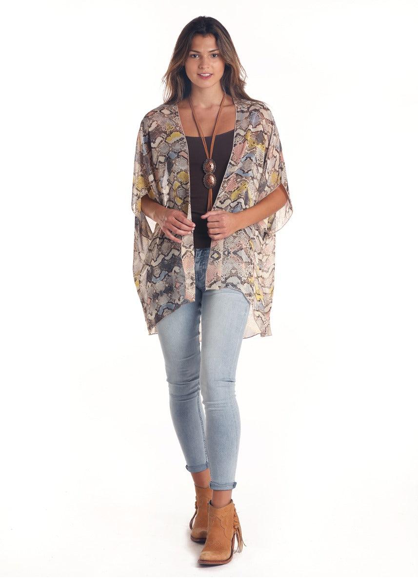 Panhandle Slim Red Label Snake Print Kimono J9V5571