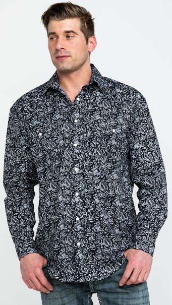 Panhandle Slim Verano Paisley Print Mens Long Sleeve Western Shirt R0S2156