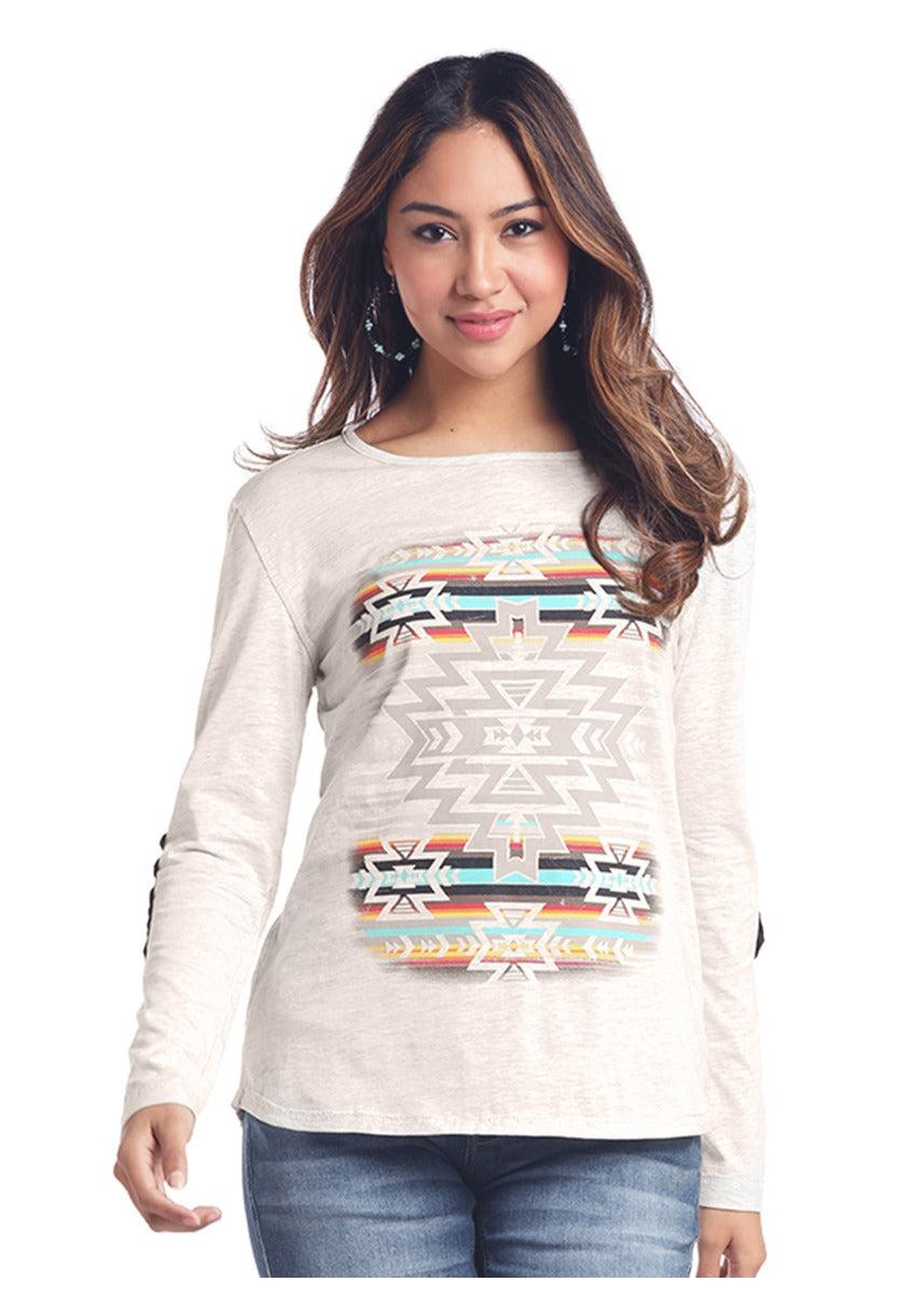 Panhandle Slim White Label Womens Long Sleeve Top L8T-3663