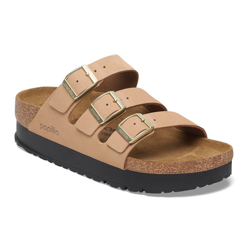 Papillio by Birkenstock Sandcastle Florida Flex Nubuck Leather Women's Platform Sandals N1029760