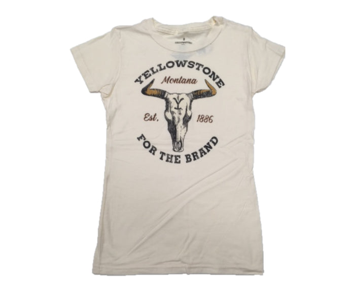 Paramount's Yellowstone Natural Skull Womens Tee 66-498-118