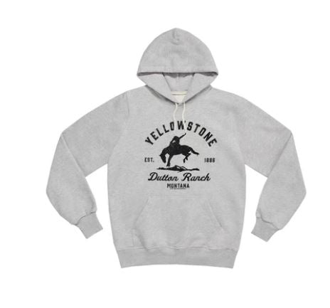 Paramounts Yellowstone Bronco Gray Hoodie 66-259-79