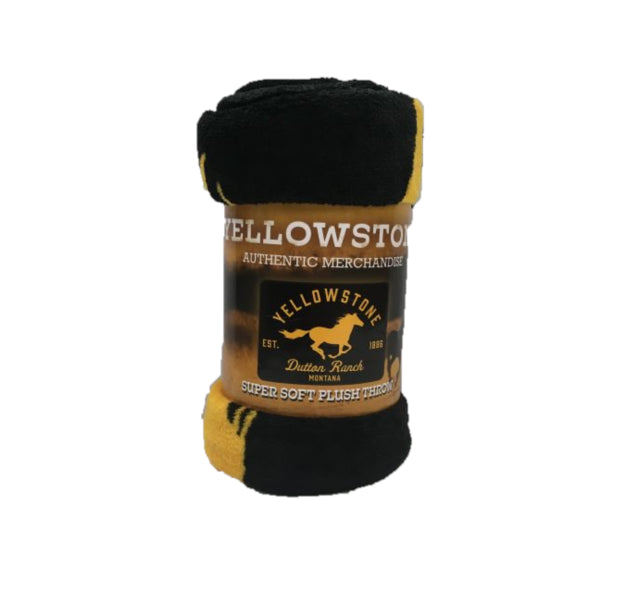 Paramounts Yellowstone Horse Plush Fleece Blanket 66-950-47
