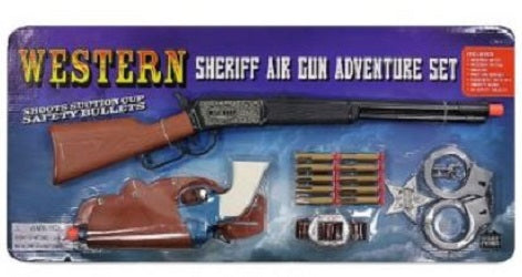 Parris Manufacturing Company Children's Western Sheriff Air Dart Gun Adventure Set 4504C