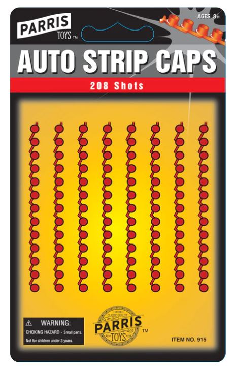 Parris Toys Auto Strip Caps (208 Single Action Shots) 915-PT