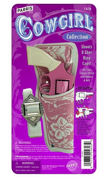 Parris Toys Pink and White Cowgirl Holster Set 4623CP