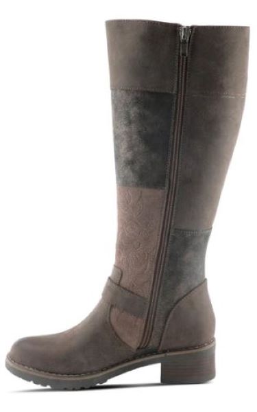 Patrizia Brown Multi Collage Womens Tall Fashion Boots