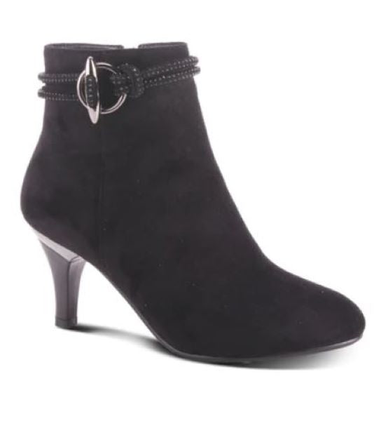 Patrizia by Spring Step Black Kitten Women's Heeled Booties KITTEN-B