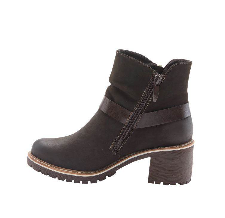 Patrizia By SpringStep Black Firewood Women's Harness Boots FIREWOOD-B