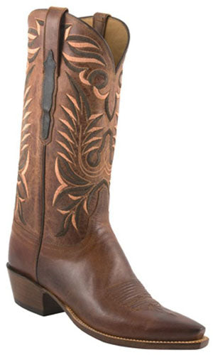 Peanut Brittle Burnished Mad Dog Goat Lucchese Mens Cowboy Boots