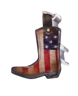 Phunky Horse Red/White/Blue/Brown Boot Magnet & Bottle Opener BBO-01