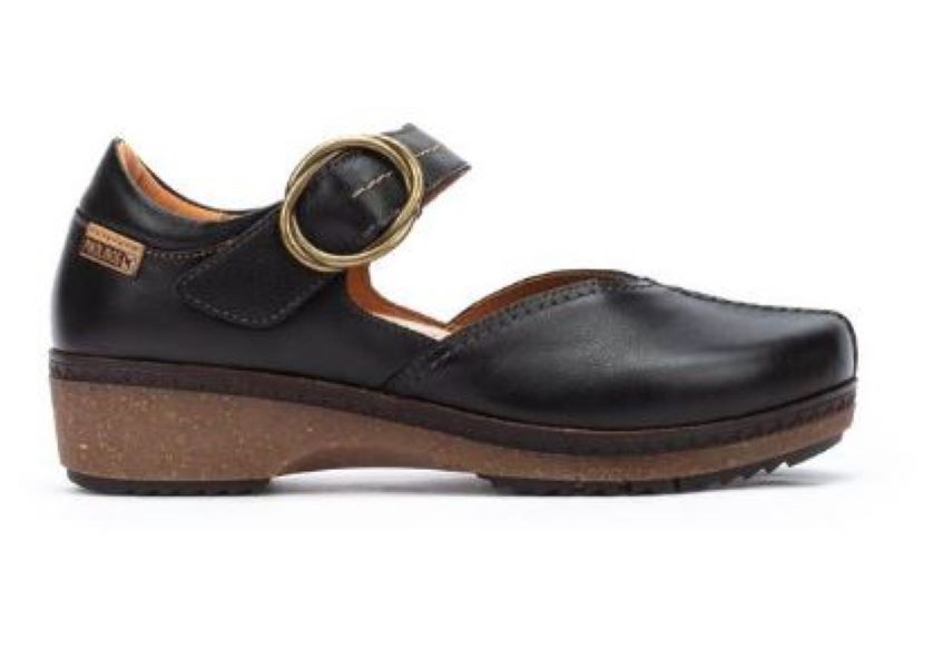 Pikolinos Black Granada Women's Leather Shoes WOW-4837-BLACK