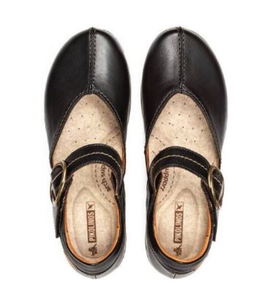 Pikolinos Black Granada Women's Leather Shoes WOW-4837-BLACK