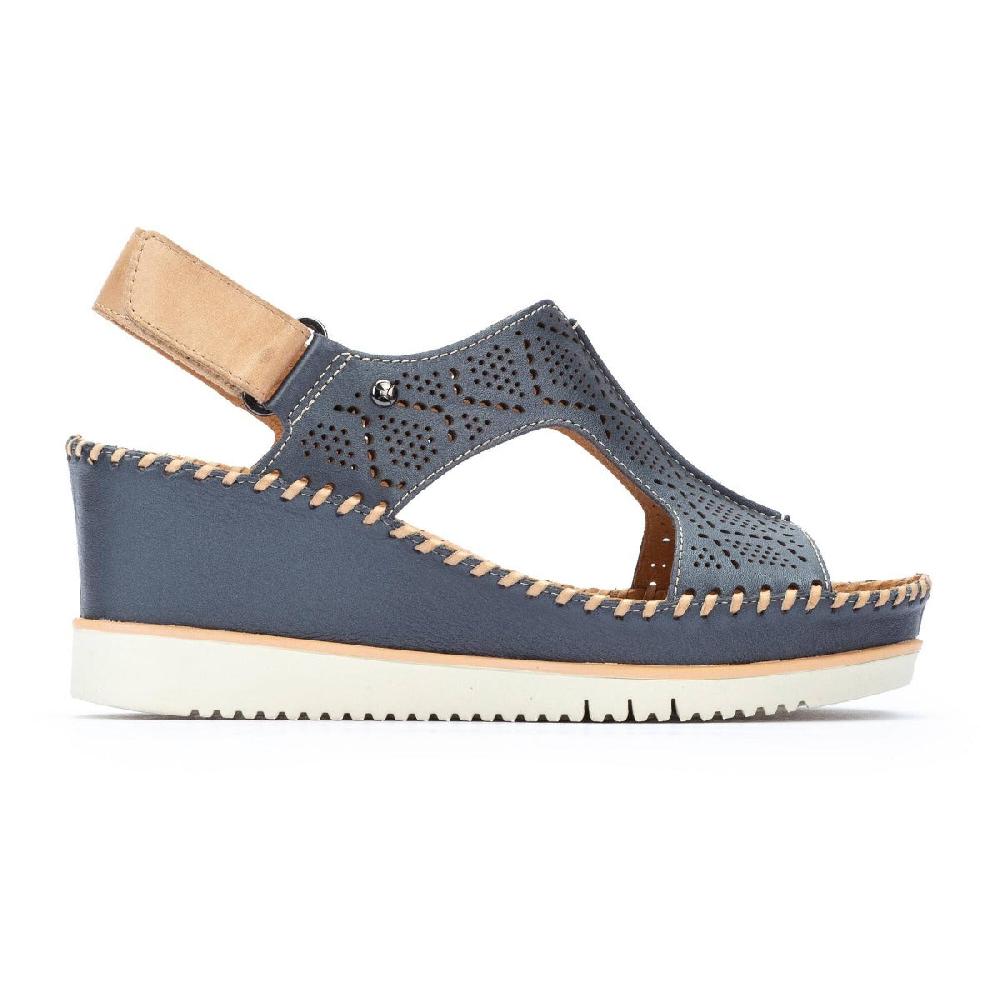 Pikolinos Blue Aguadulce Women's Velcro Wedge Shoes 1775CPC1-BLUE