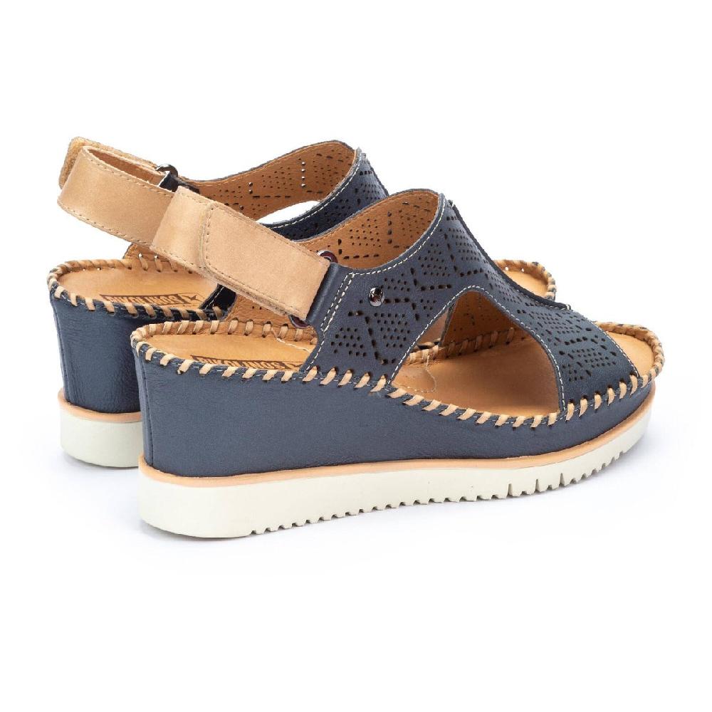 Pikolinos Blue Aguadulce Women's Velcro Wedge Shoes 1775CPC1-BLUE