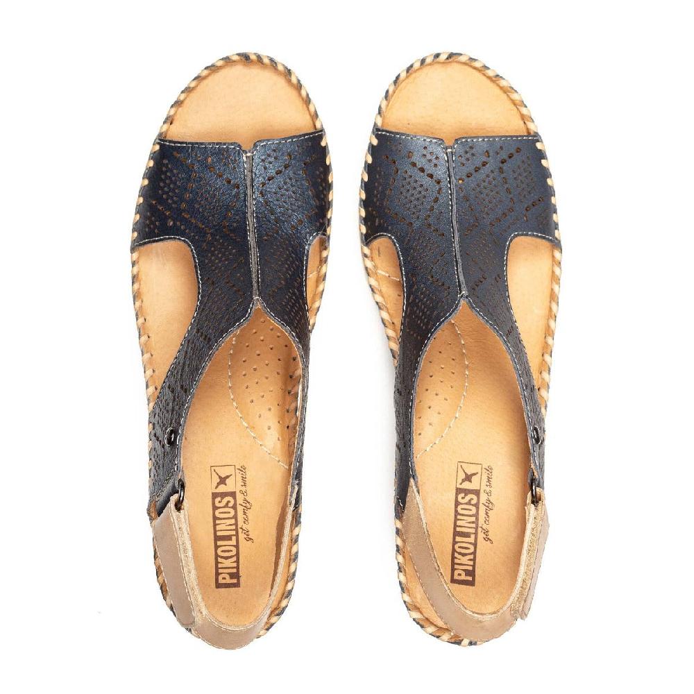 Pikolinos Blue Aguadulce Women's Velcro Wedge Shoes 1775CPC1-BLUE