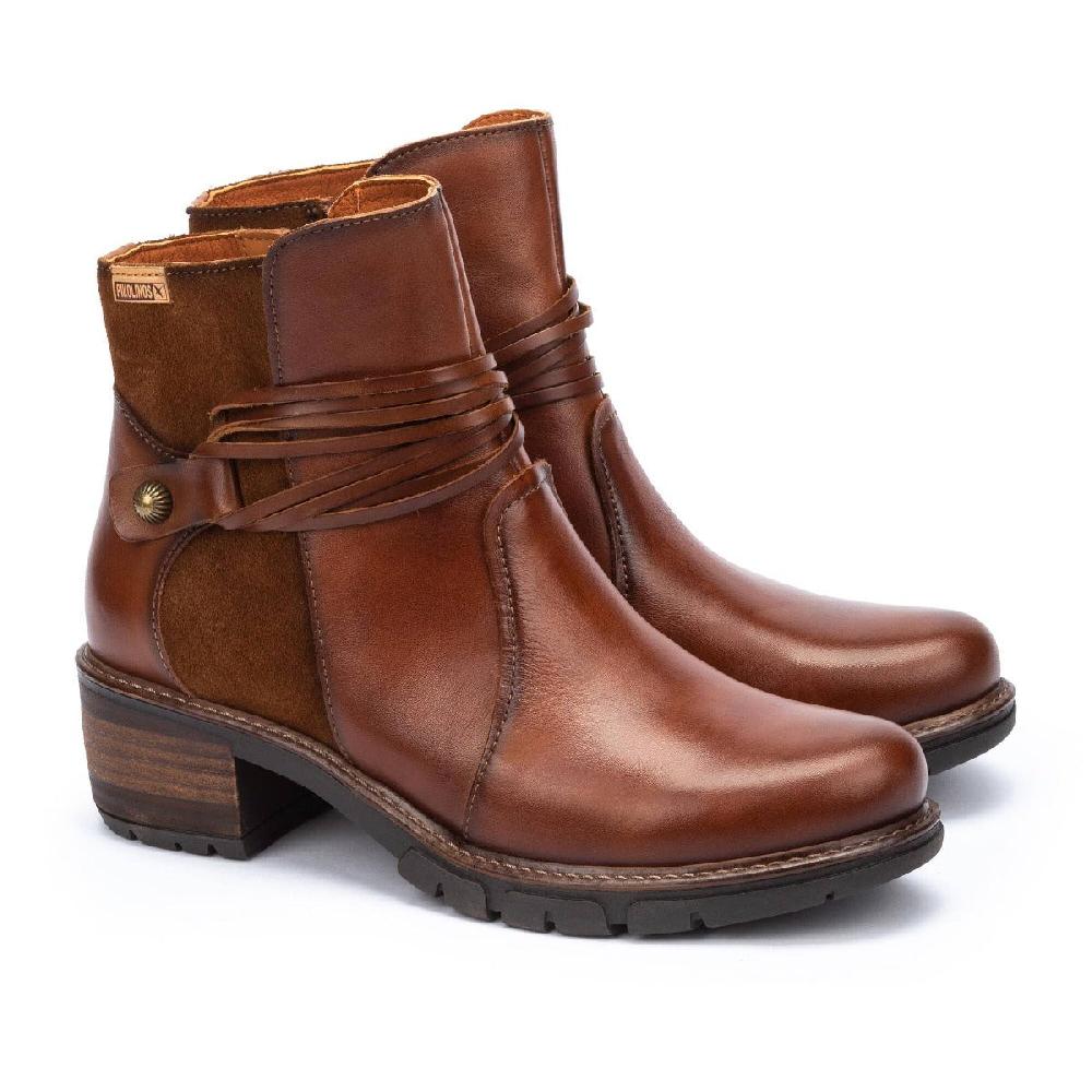 Pikolinos Cuero San Sebastian Women's Lace-Up Ankle Boots WIT-8906C2