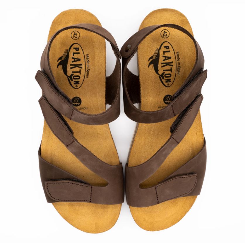 Plakton Nobuck 2 Moresco Jane Women's Sandals 356131-BROWN