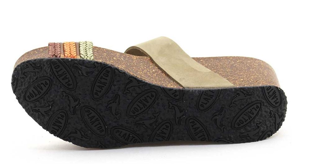 Plakton Orange Kaki SO ROCK TIra Maype Nobuck Women's Sandals 873004-TIRA