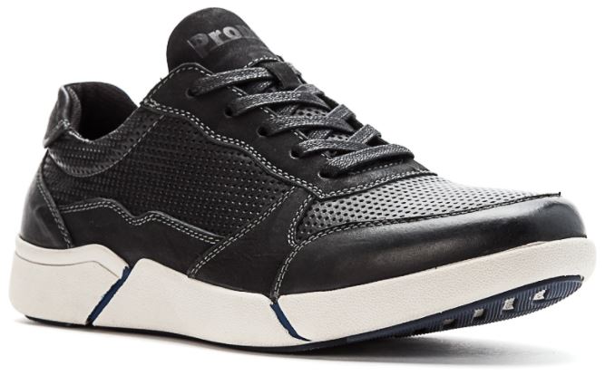 Propet Black Landon Mens Casual Shoes MCV022L