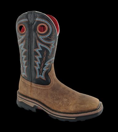 R. Watson Coffee Distressed Buffalo Mens Steel Toe Waterproofing Mens Work Boots RW1012