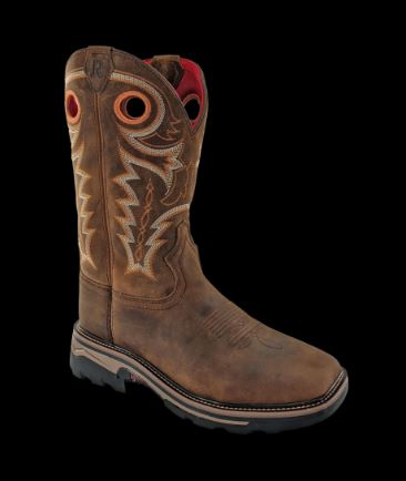 R. Watson Hazel Bay Cowhide Mens Square Toe Work Boots RW1010