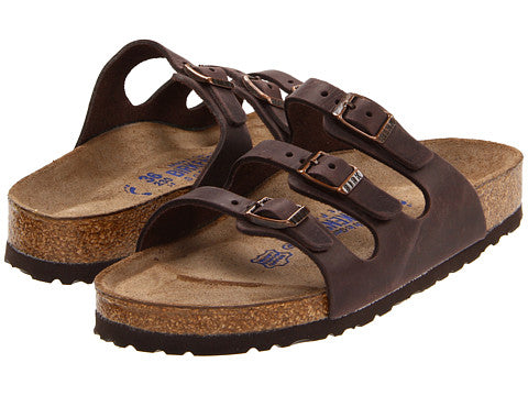 R53901 FLORIDA Oiled Leather Soft Footbed Women's Birkenstock Sandals
