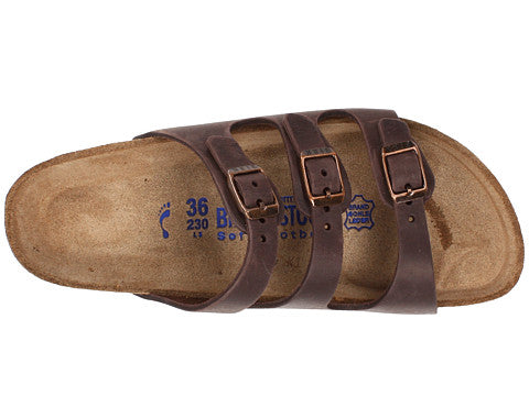 R53901 FLORIDA Oiled Leather Soft Footbed Women's Birkenstock Sandals