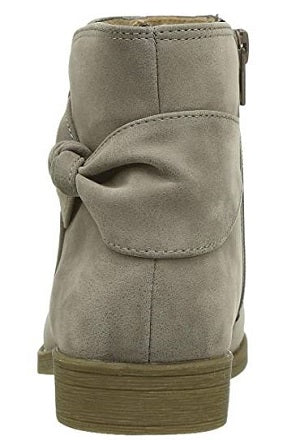 Rachel Kids Fae Girls Taupe Side Size Ankle Bootie FAE-Taupe