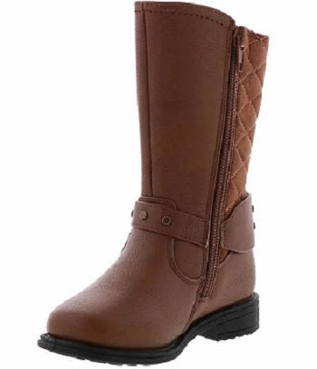 Rachel Samara Cognac Girl's Tall Zip-Up Fashion Boot SAMARA