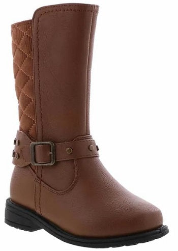 Rachel Samara Cognac Girl's Tall Zip-Up Fashion Boot SAMARA