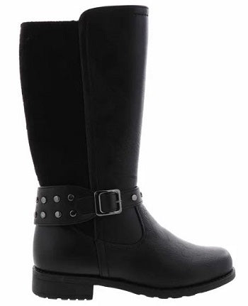 Rachel Samara Girl's Black Tall Zip-Up Fashion Boot SAMARA-Blk