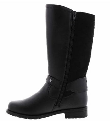 Rachel Samara Girl's Black Tall Zip-Up Fashion Boot SAMARA-Blk