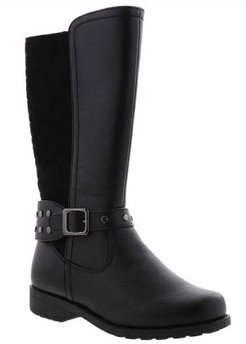 Rachel Samara Girl's Black Tall Zip-Up Fashion Boot SAMARA-Blk