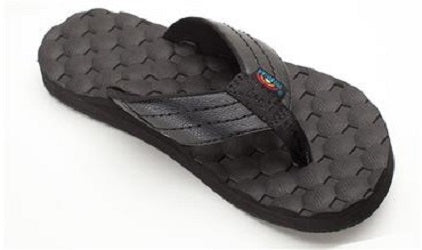 Rainbow Gerry Lopez Black Leather Mens Saldals HOLOHOLO-M