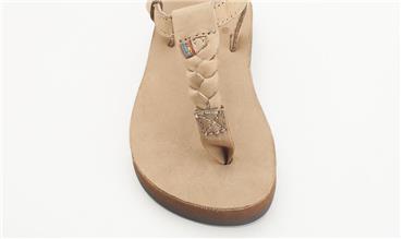 Rainbow Kidstreet T Strap Tan Leather Kids Sandals KIDSTRET-SRBR-C