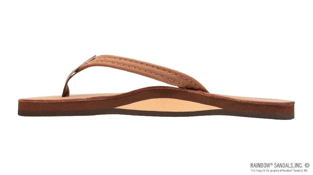 Rainbow Redwood Premier Leather Single Layer Women's Sandals With Narrow Strap 301ALTSN-RWDW