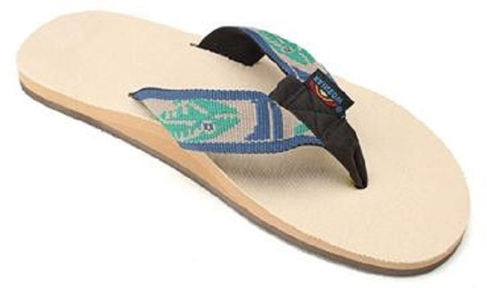 Rainbow Single Layer Hemp with a Nylon Fish Mens Sandals 301AHPFS-NLTG