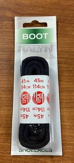 Ralyn Unisex Black Boot Laces 45 Inches 19447