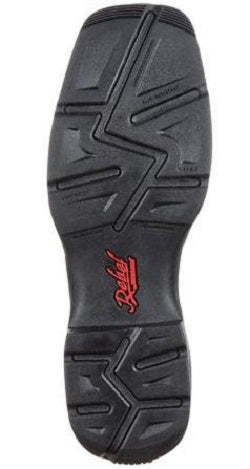 Rebel By Durango Black Charcoal Grey Faded Black Flag Men's Western Boot DDB0125