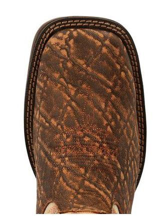 Rebel By Durango Tan Elephant Print & Bone Men's Wide Square Toe Boots DDB0378