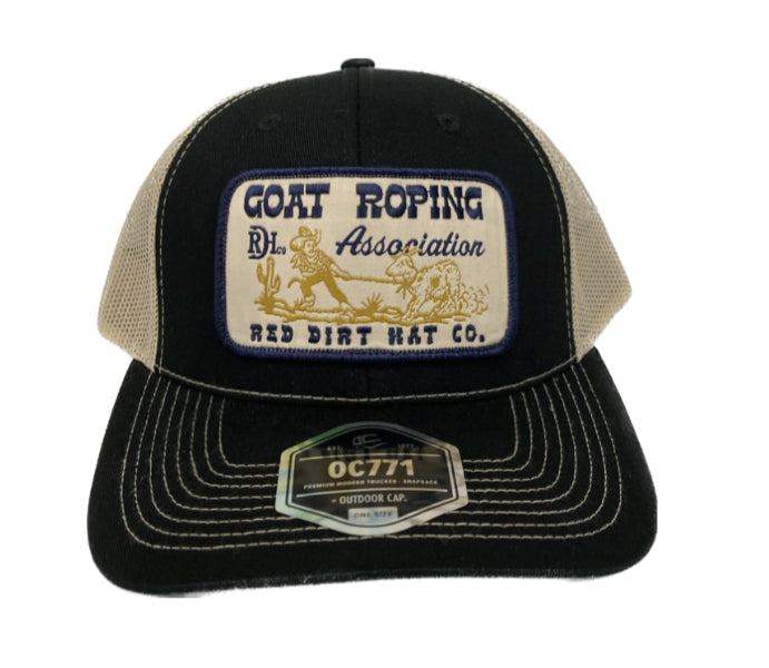 Red Dirt Hat Co. Black/Khaki Goat Roping Men's Cap RDHC215