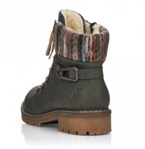 Reiker Forest Green Ladies Fashion Boots Y9131-54