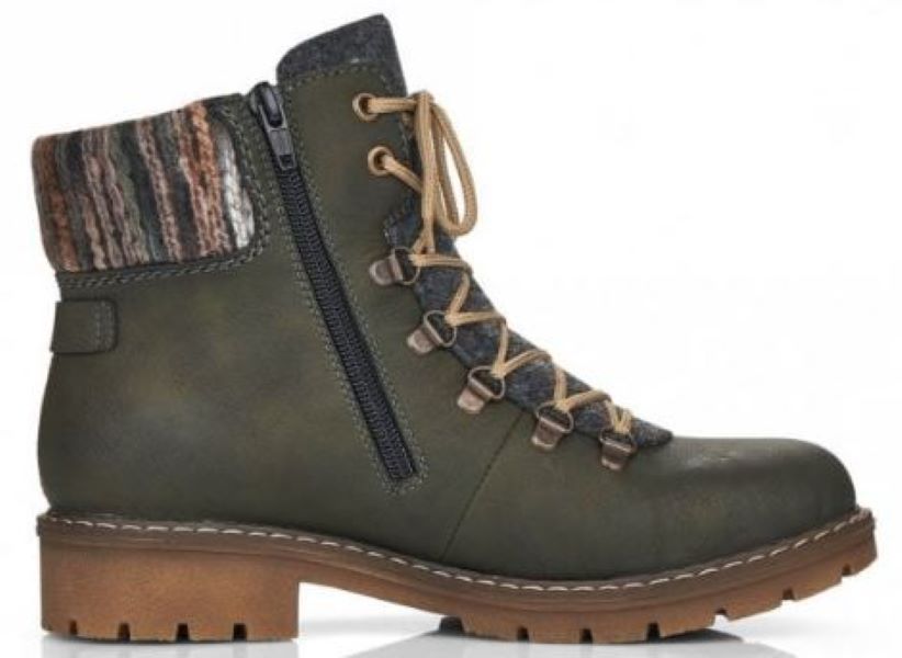 Reiker Forest Green Ladies Fashion Boots Y9131-54