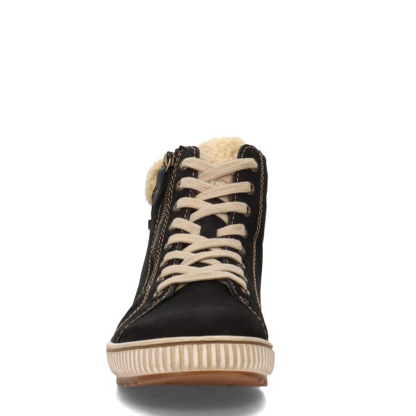 Remonte Black Womens Fleece Lined Sneaker Boots D0770-02