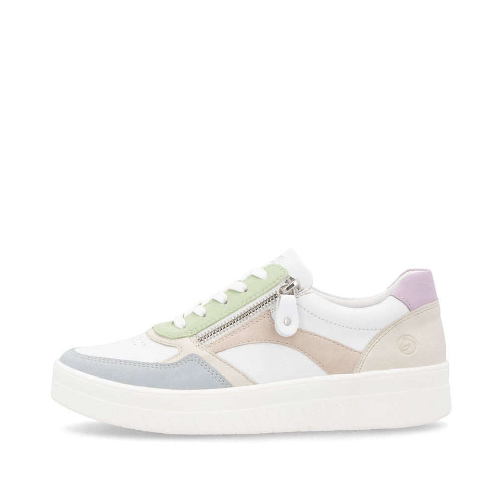 Remonte Bleu/Weiss/Crema/Rose/Mauve/Lightmint/Weiss Kendra 01 Women's Sneakers D0J01-87